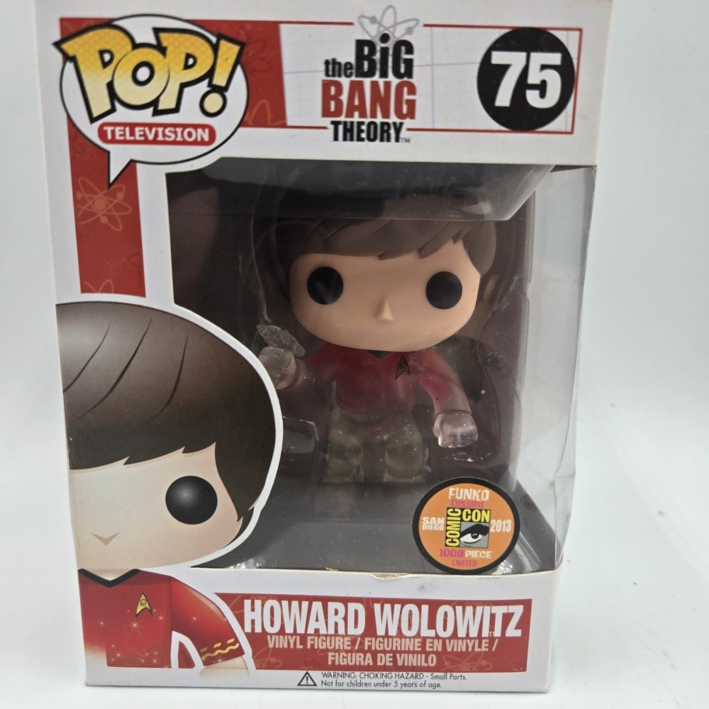 Howard Wolowitz Star Trek 2013 LE SDCC - Big Bang Theory - Vaulted Funko Pop 75